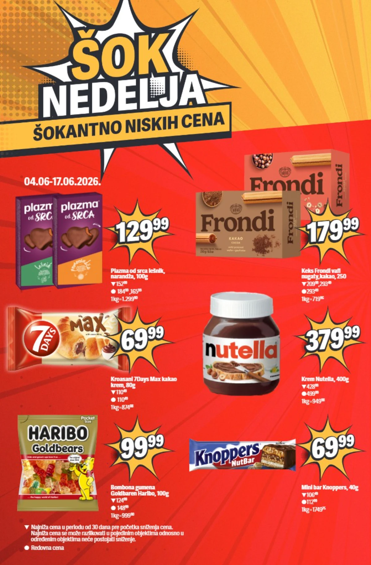 Maxi Šok nedelja – Nutella, Plazma i slatkiši na akciji