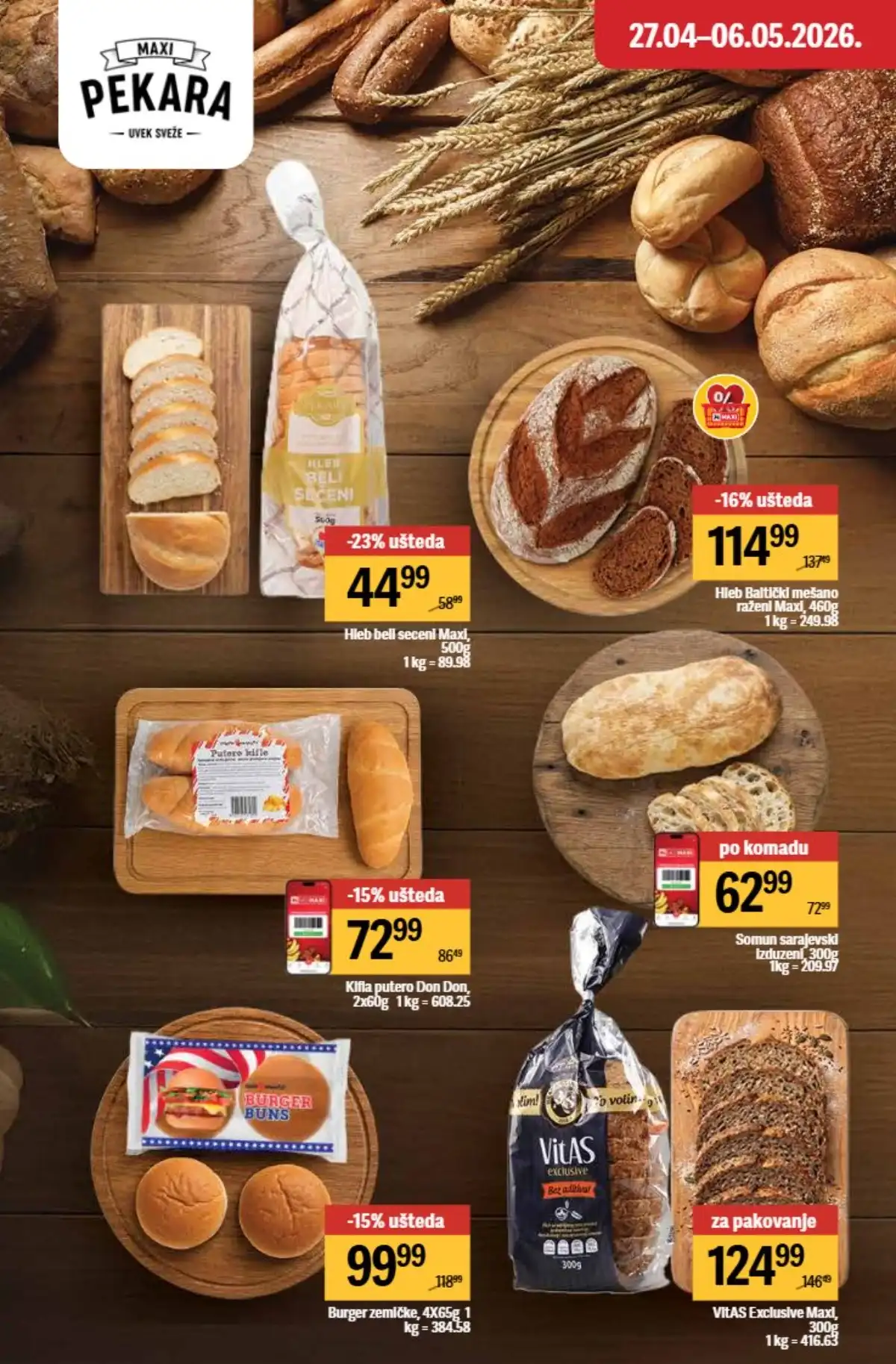 Maxi nedeljni katalog strana 22 ponude za porodicu Srbija  april / maj 2026