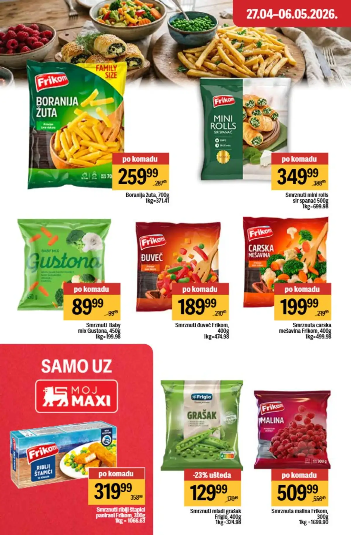 Maxi nedeljni katalog strana 24 ponude za porodicu Srbija  april / maj 2026