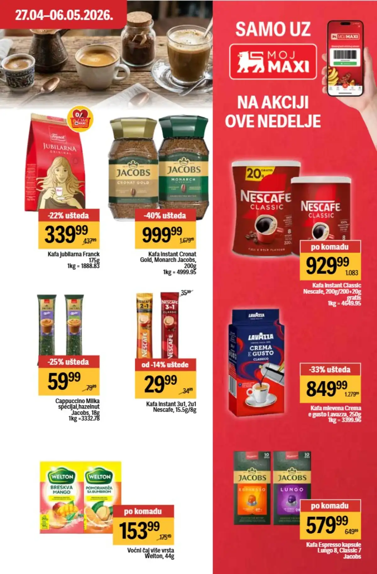 Maxi nedeljni katalog strana 29 ponude za porodicu Srbija  april / maj 2026