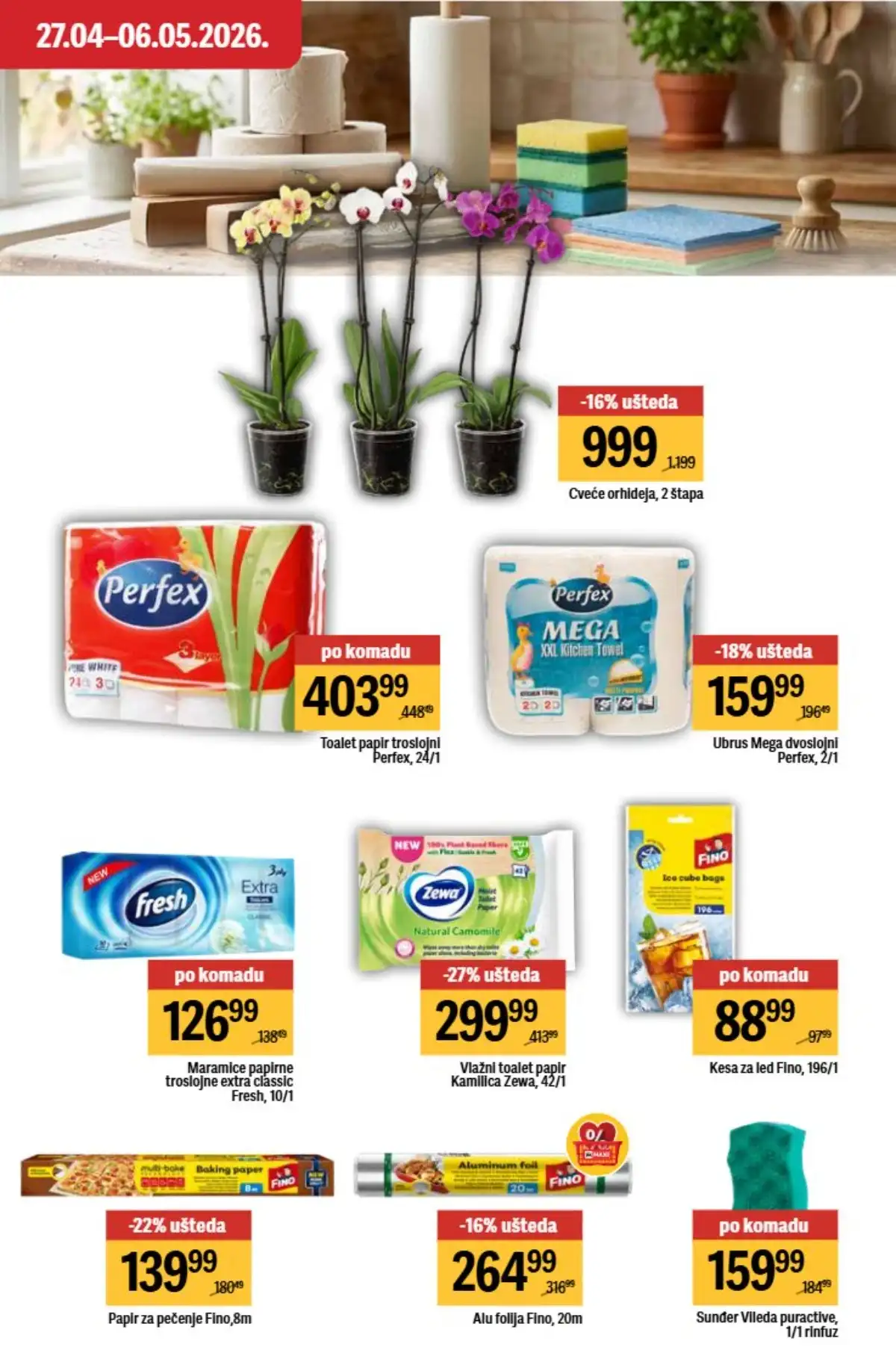 Maxi nedeljni katalog strana 39 ponude za porodicu Srbija  april / maj 2026