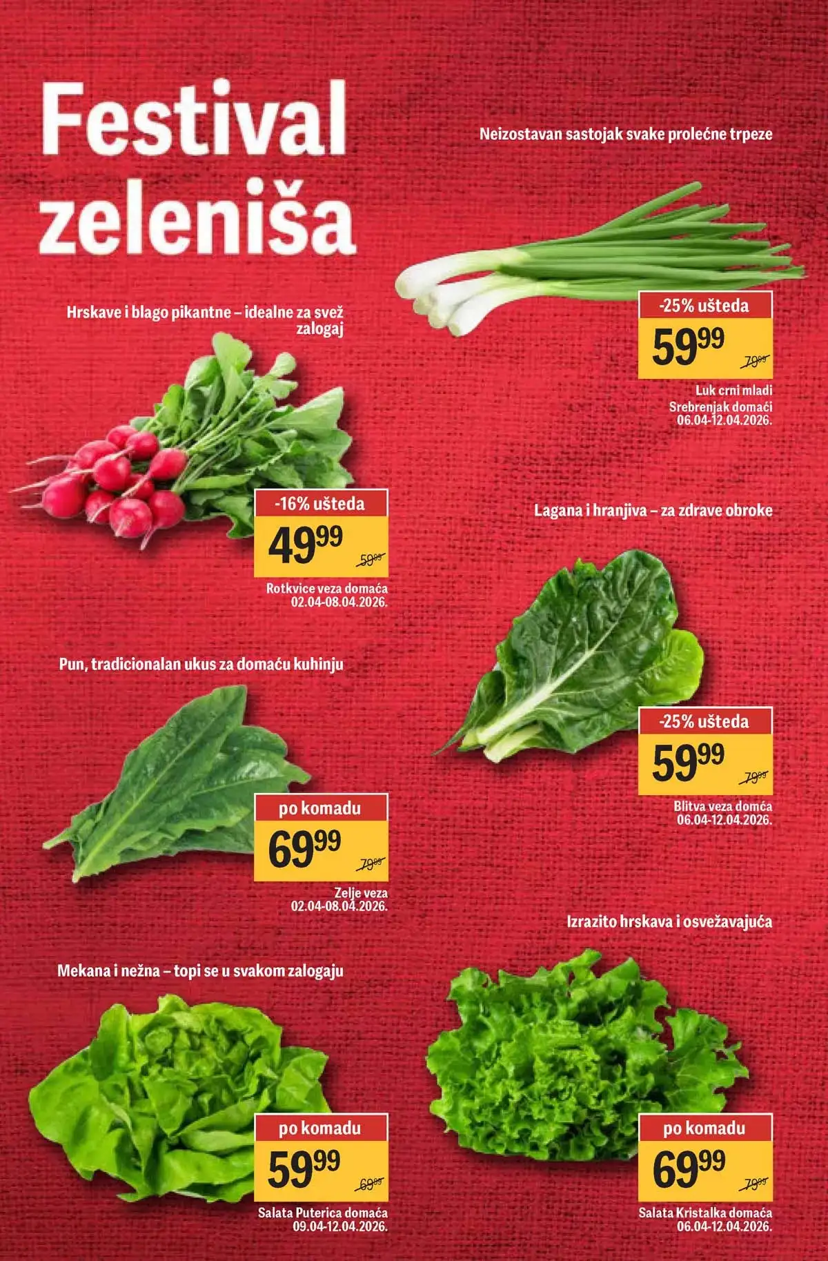Maxi akcija do 59% strana 9 – ponude do 12.04.2026 Maxi akcija do 59% katalog strana 9 osnovne namirnice Srbija 2026