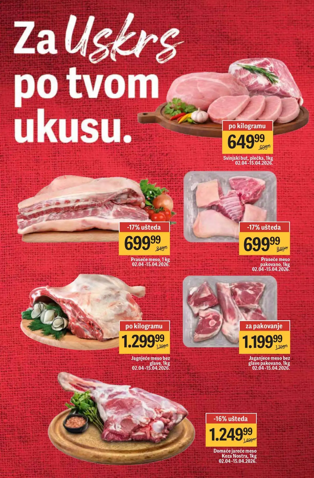 Maxi akcija do 59% strana 10 – ponude do 12.04.2026 Maxi akcija do 59% katalog strana 10 zamrznuti proizvodi Srbija 2026