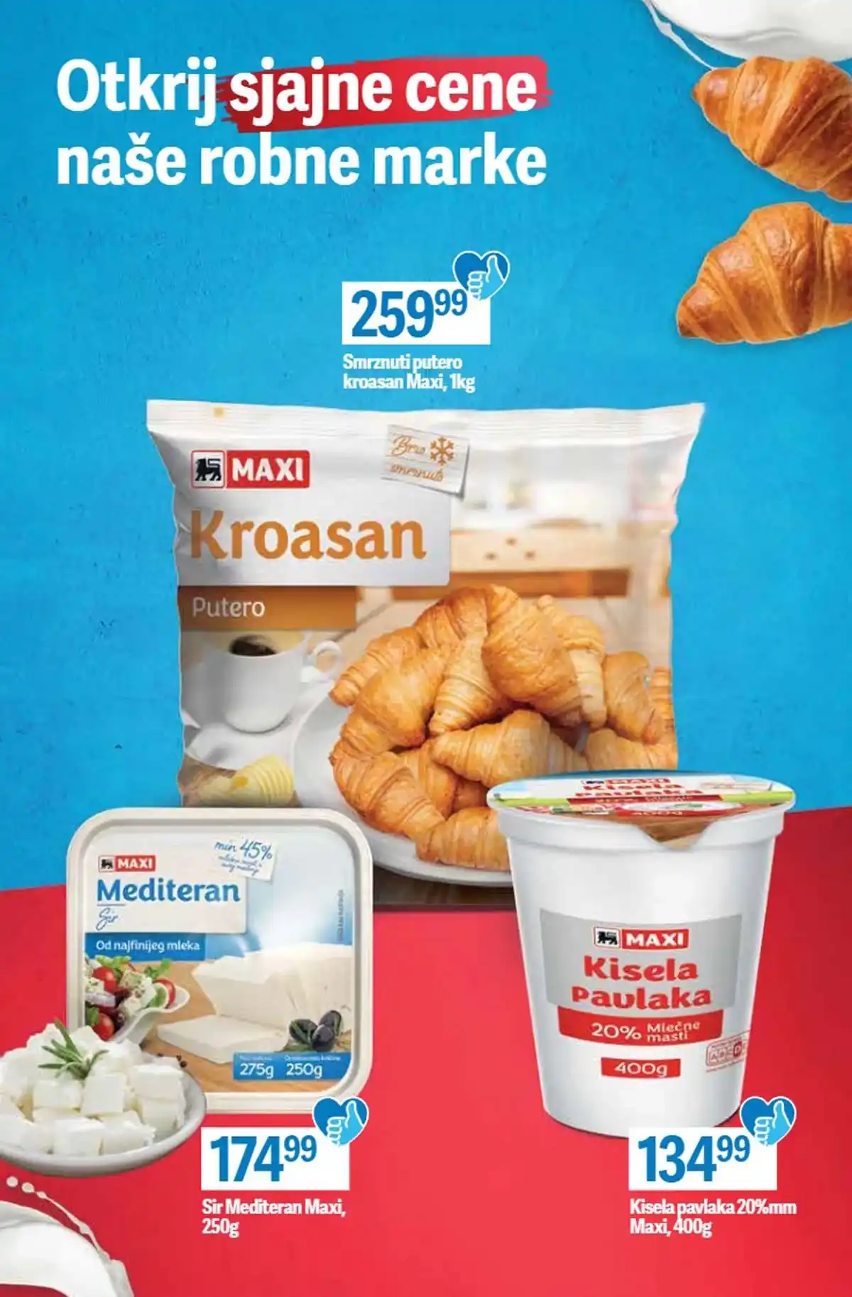 Maxi katalog nedeljna akcija strana 3 popusti do 11. mart 2026 Maxi nedeljni katalog strana 3 akcijske cene hrane i pića Srbija mart 2026