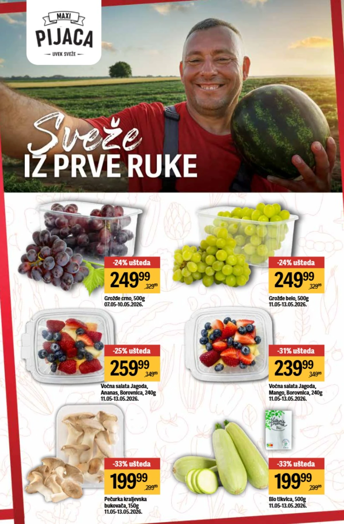 Maxi akcija mesni proizvodi salame kobasice i delikates po sniženim cenama