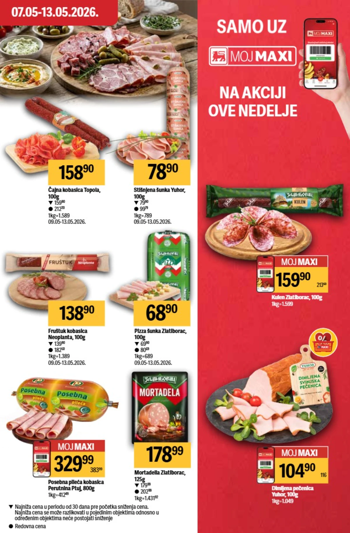 Maxi akcija mleko jogurt pavlaka i sirevi po sniženim cenama