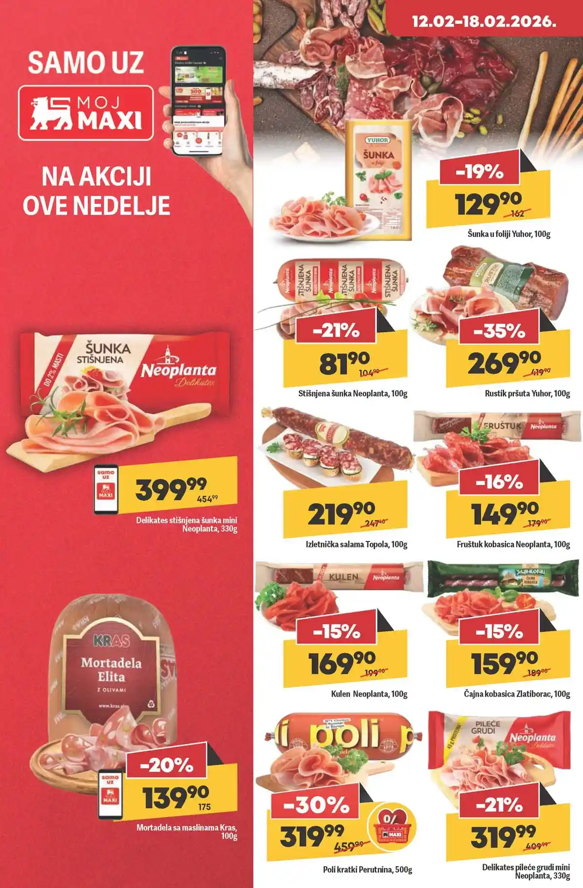 Maxi nedeljni katalog strana 12 kozmetika i higijena akcija Srbija februar 2026