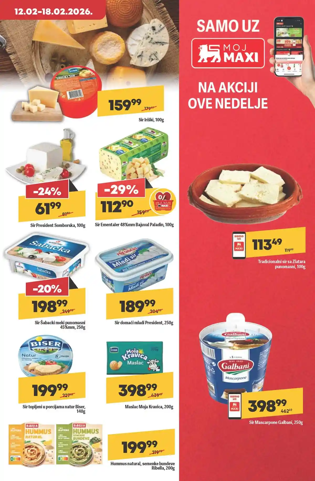 Maxi nedeljni katalog strana 13 proizvodi za bebe i porodicu Srbija februar 2026