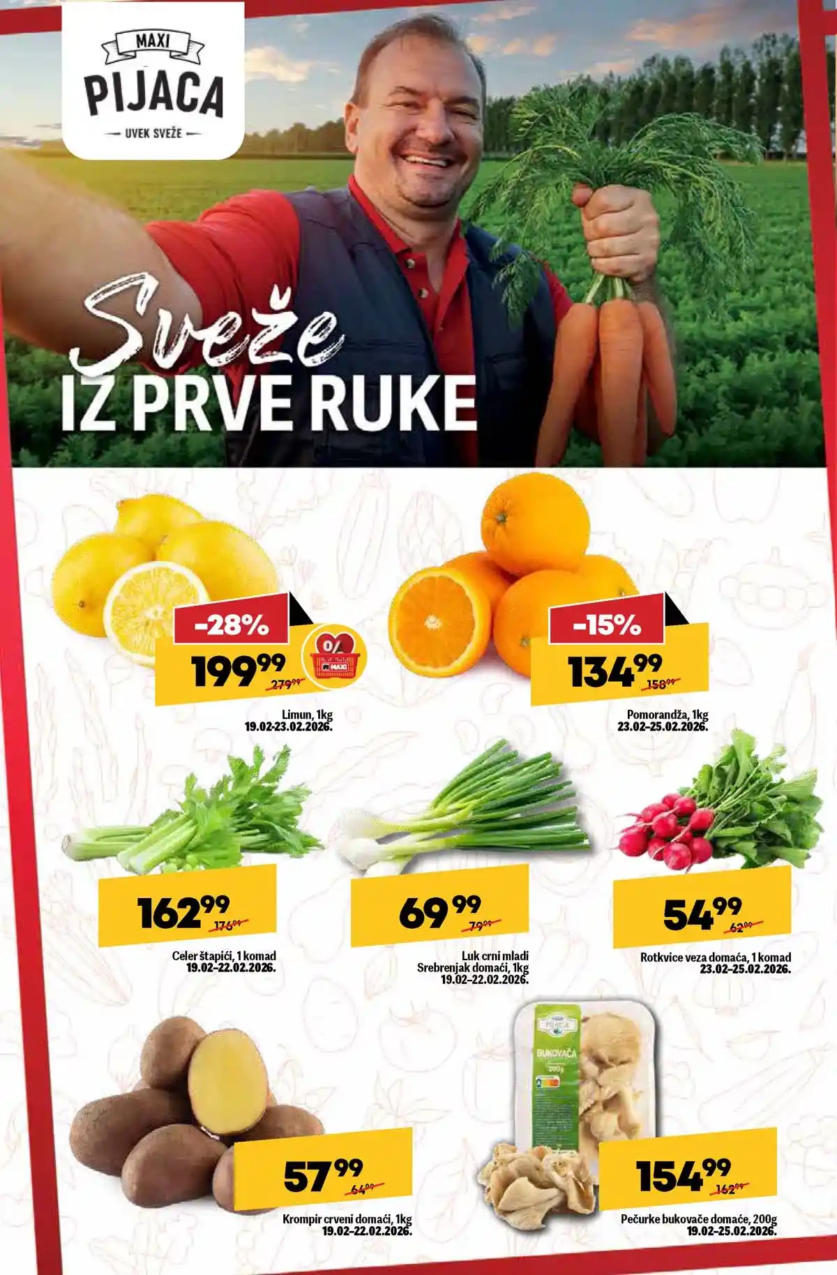 Maxi nedeljna akcija katalog strana 10 zamrznuti proizvodi popusti do 25. februara 2026 Maxi nedeljni katalog strana 10 zamrznuti proizvodi i gotova jela Srbija februar 2026