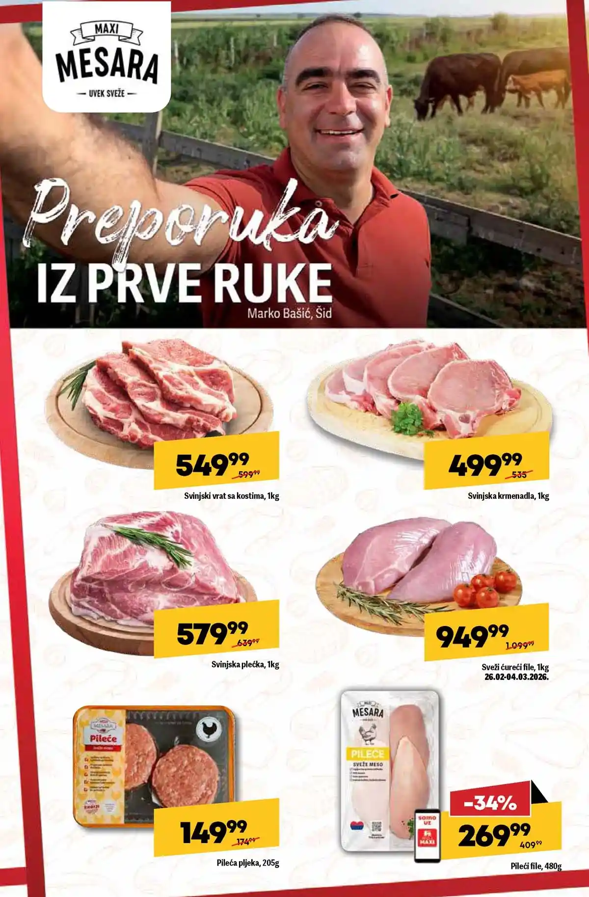 Maxi katalog nedeljna akcija strana 11 sredstva za čišćenje popusti do 25. februara 2026 Maxi nedeljni katalog strana 11 deterdženti i sredstva za čišćenje Srbija februar 2026