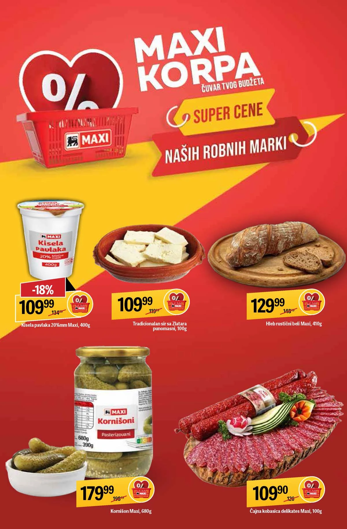 Maxi nedeljni katalog strana 4 sveže meso i delikatesi akcija Srbija mart  2026