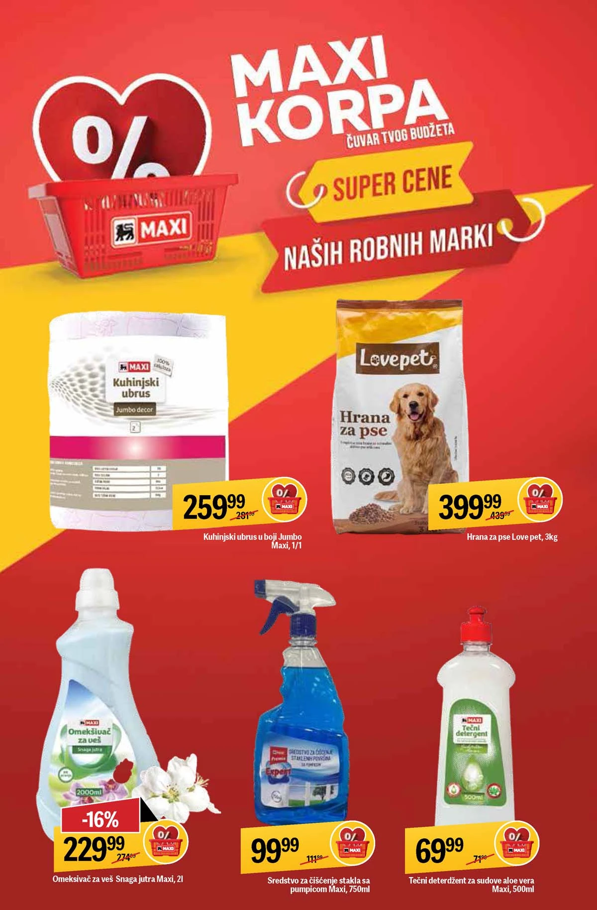 Maxi nedeljni katalog strana 8 slatkiši grickalice i poslastice Srbija mart  2026