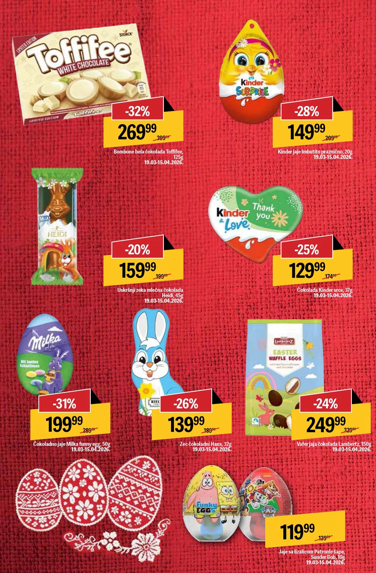 Maxi nedeljni katalog strana 12 kozmetika i higijena akcija Srbija mart  2026
