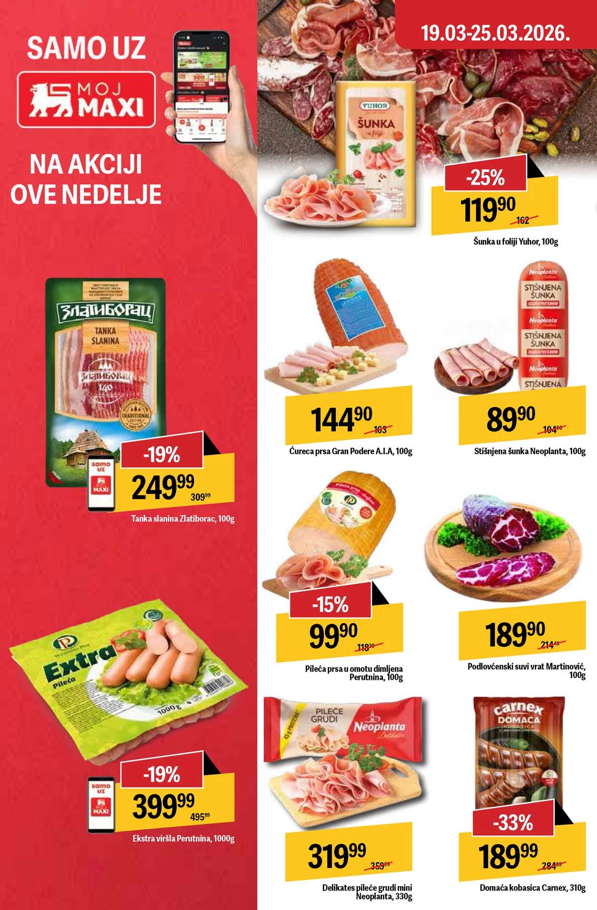 Maxi nedeljni katalog strana 20 promocije i kuponi Srbija mart  2026