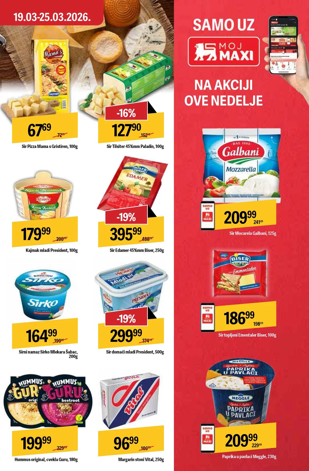 Maxi nedeljni katalog strana 21 ponude za porodicu Srbija mart  2026
