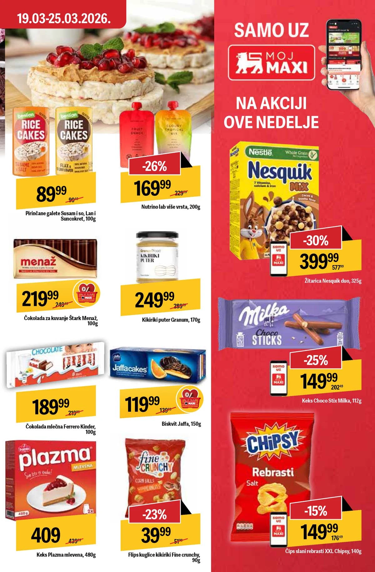 Maxi nedeljni katalog strana 25 završne ponude i popusti Srbija mart 2026