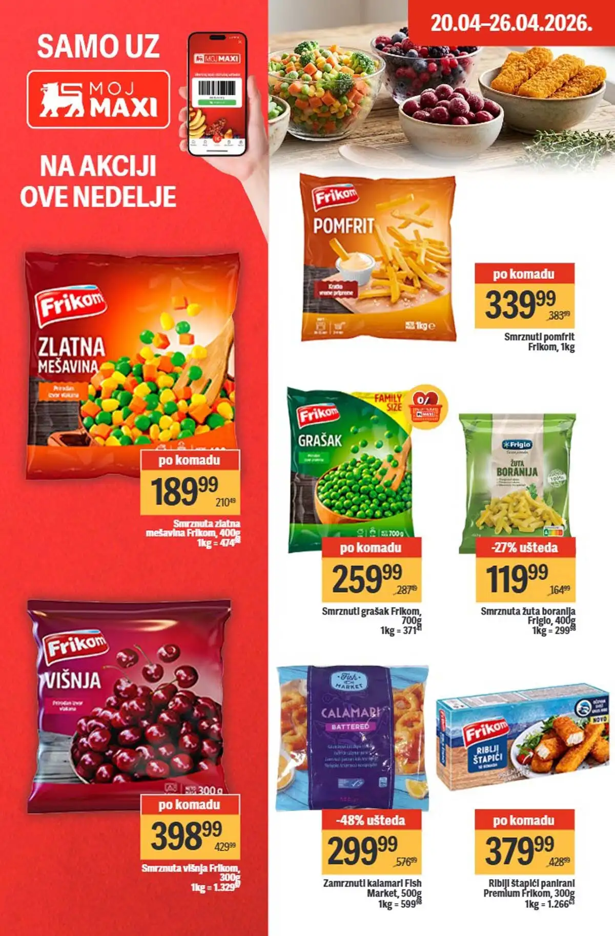 Maxi nedeljni katalog strana 16 kuhinjski aparati i oprema akcija Srbija mart  2026