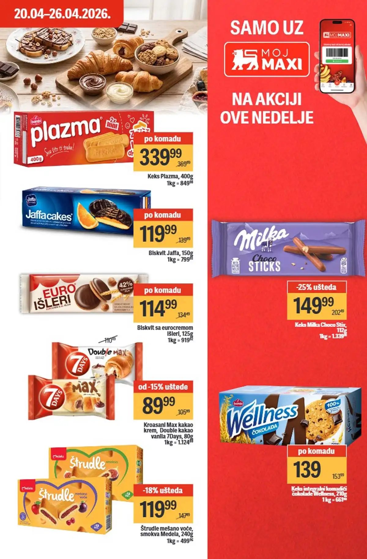 Maxi nedeljni katalog strana 25 završne ponude i popusti Srbija april 2026