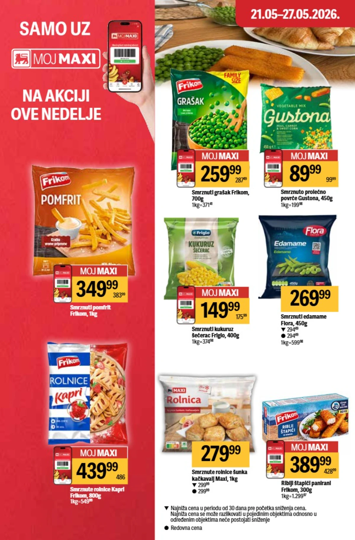 Maxi katalog 21–27.05.2026 strana 14 – pet proizvodi i hrana za ljubimce Maxi akcija 21–27.05.2026 strana 14 – proizvodi za kućne ljubimce po akcijskim cenama