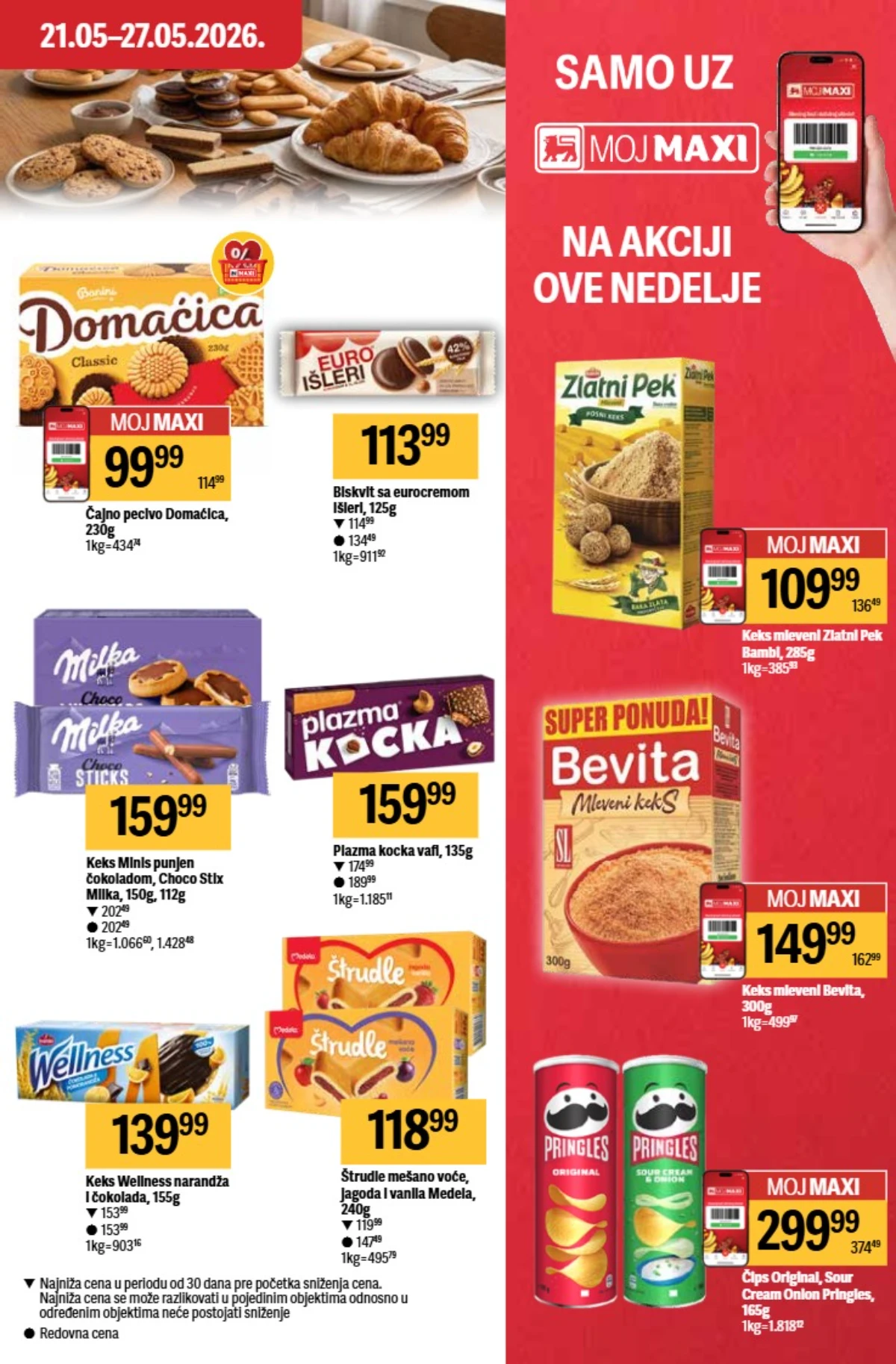 Maxi katalog 21–27.05.2026 strana 23 – dodatni popusti i akcijske cene Maxi akcija 21–27.05.2026 strana 23 – dodatne akcije i nedeljna sniženja