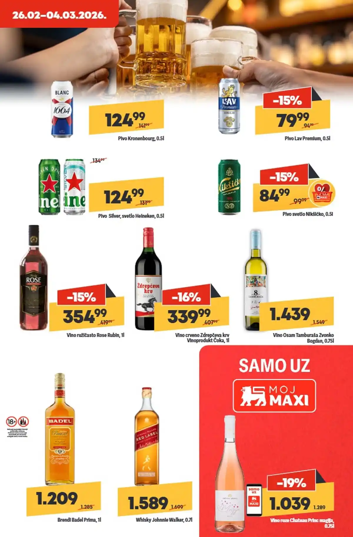Maxi katalog nedeljna akcija strana 23 dodatni popusti do 4. mart 2026 Maxi nedeljni katalog strana 23 dodatne akcije i sniženja Srbija mart 2026