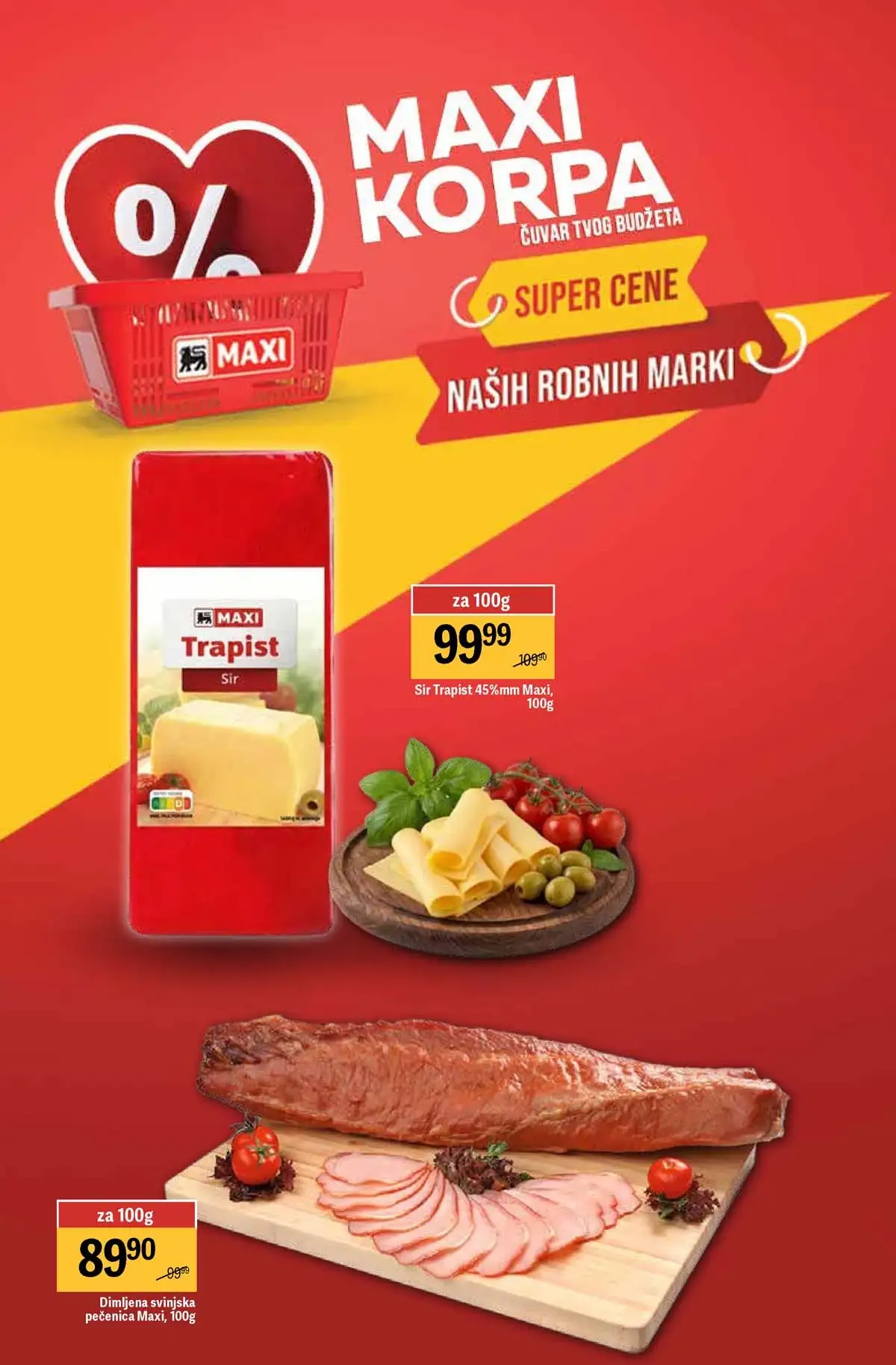 Maxi nedeljni katalog strana 6 voće i povrće po sniženim cenama Srbija mart  2026