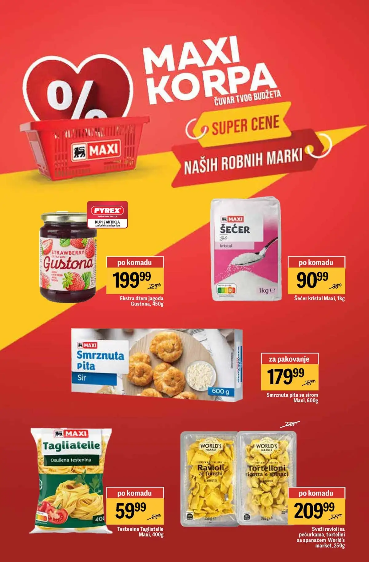 Maxi nedeljni katalog strana 8 slatkiši grickalice i poslastice Srbija mart  2026