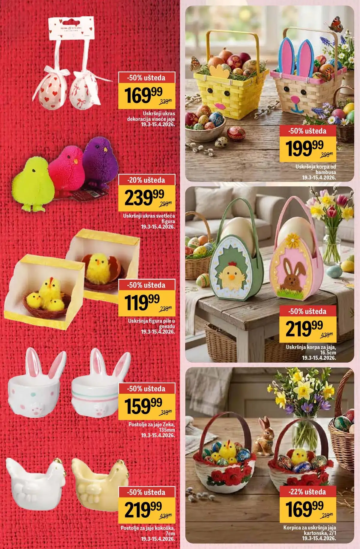 Maxi nedeljni katalog strana 15 kućni tekstil i oprema za dom Srbija mart  2026