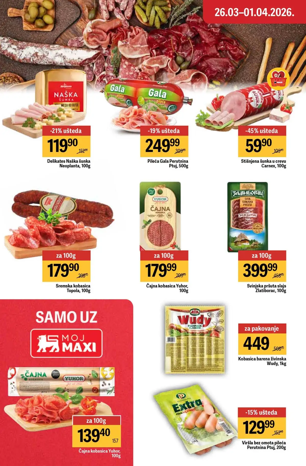 Maxi nedeljni katalog strana 22 sezonske akcije i proizvodi Srbija mart  2026