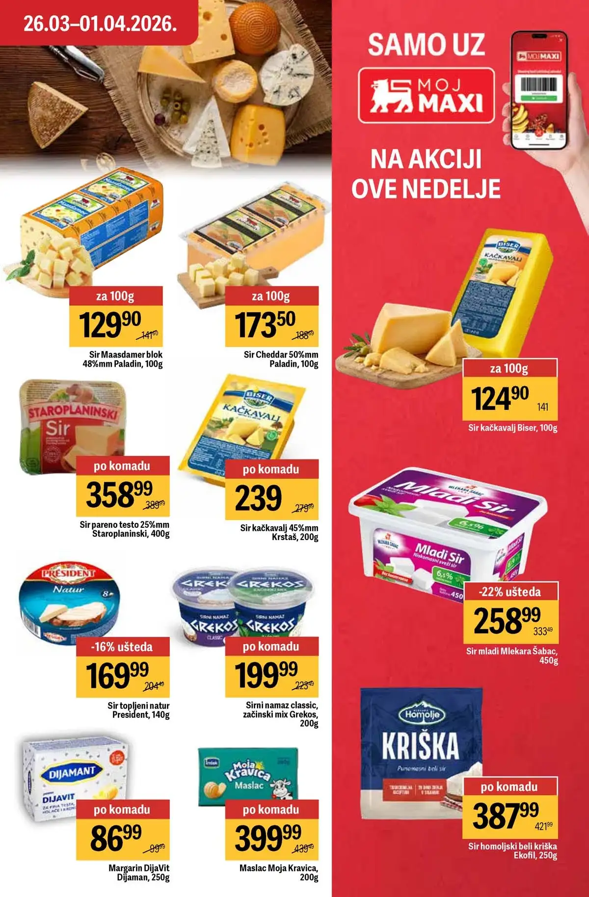 Maxi nedeljni katalog strana 23 dodatne akcije i sniženja Srbija mart  2026