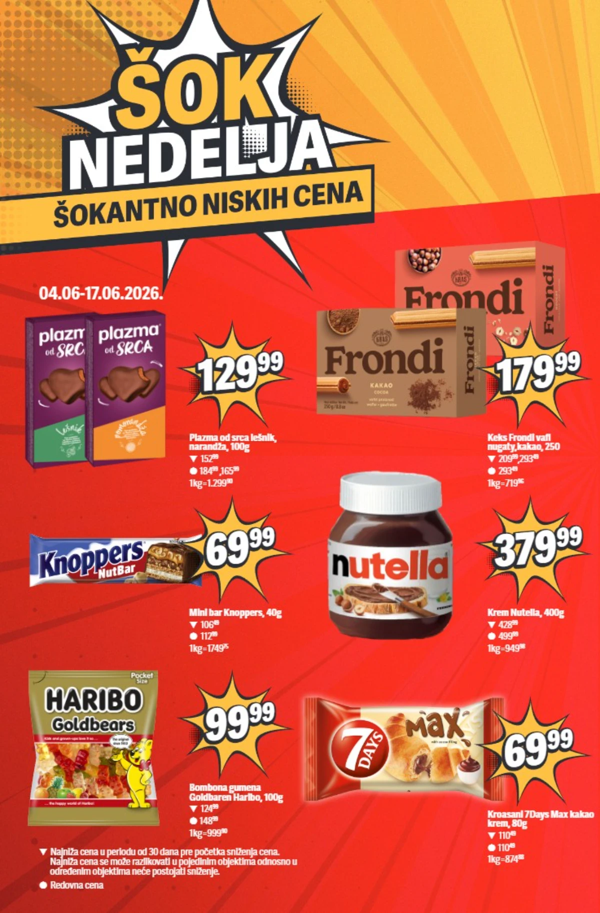 Maxi Šok Nedelja – Plazma, Nutella i slatkiši na akciji do 17.06.2026
