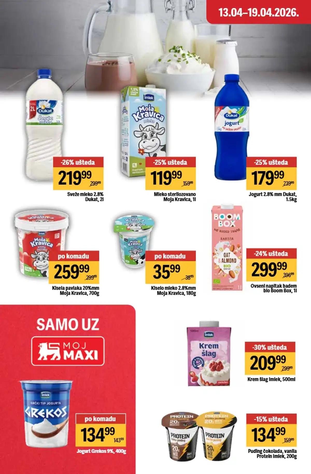 Maxi nedeljna akcija katalog strana 12 kozmetika popusti do 19. april 2026 Maxi nedeljni katalog strana 12 kozmetika i higijena akcija Srbija april 2026
