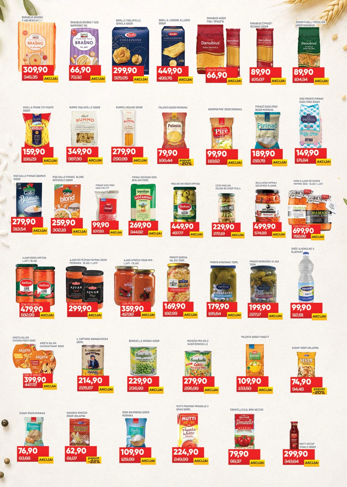 Medius katalog zdrava hrana, žitarice i doručak proizvodi na akciji