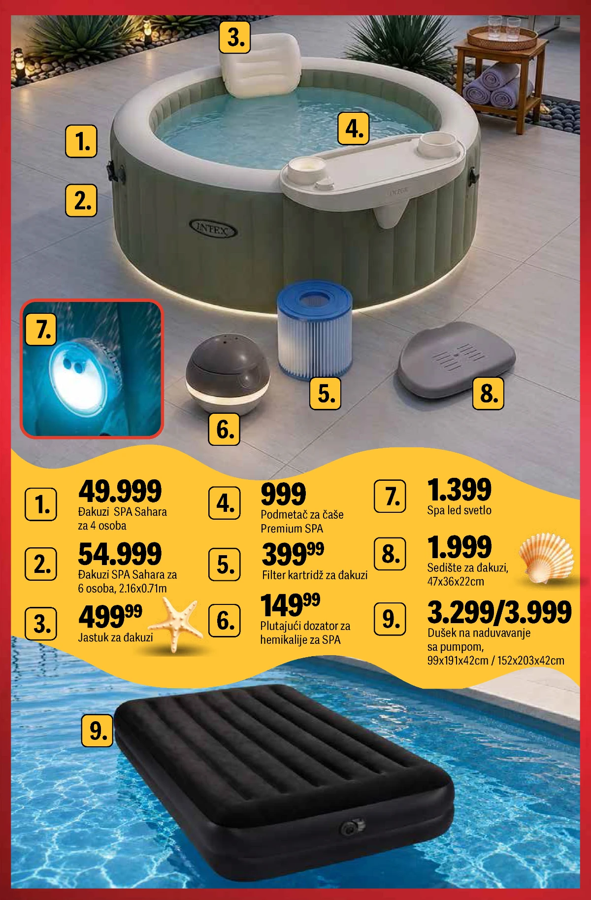 Mega Maxi SPA oprema i đakuzi – strana 9 Mega Maxi SPA program 2026 – đakuzi, LED osvetljenje i dodatna oprema