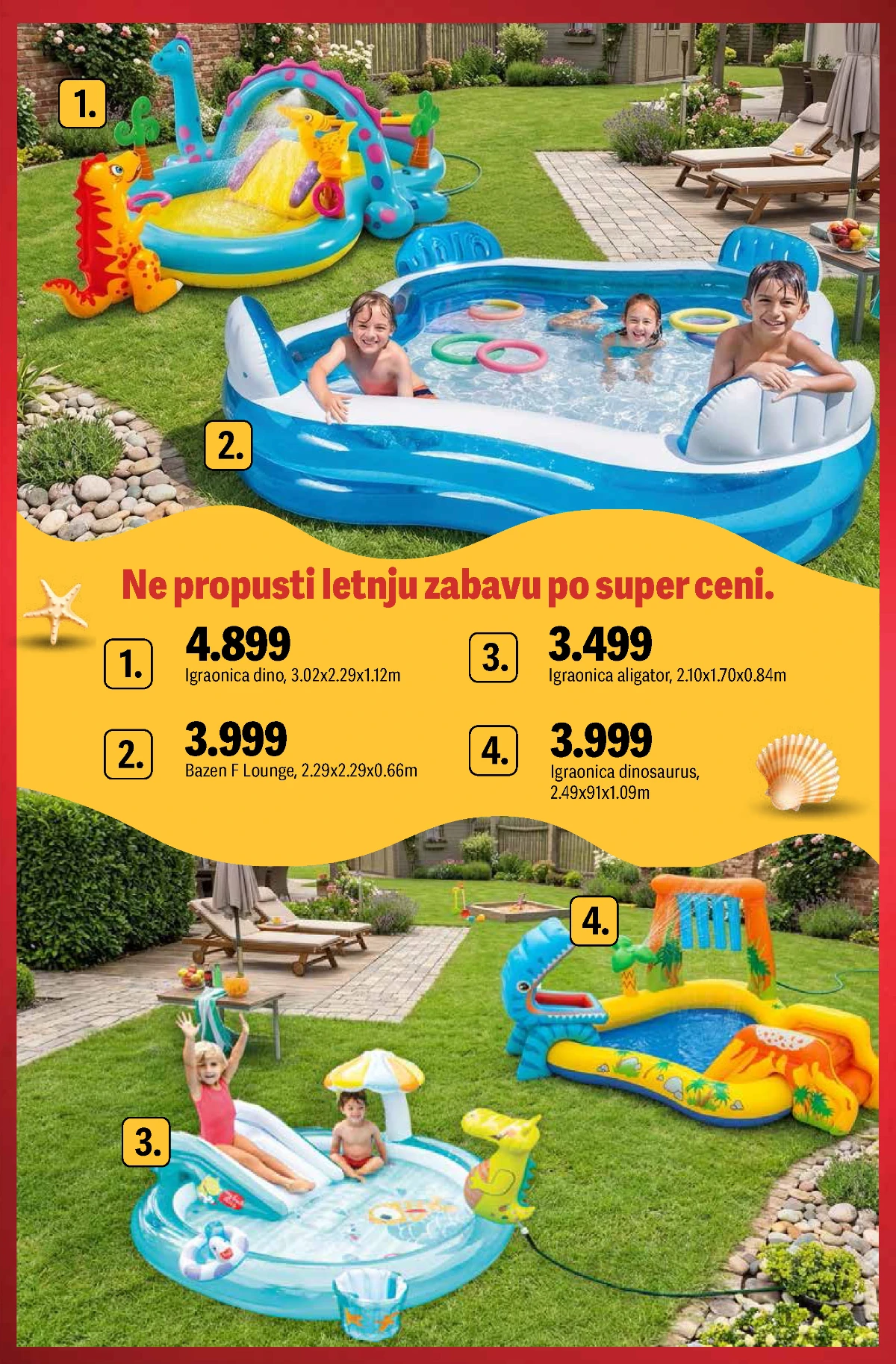 Mega Maxi vodeni park za dvorište – strana 11 Mega Maxi letnja zabava 2026 – vodene igraonice i bazeni za decu