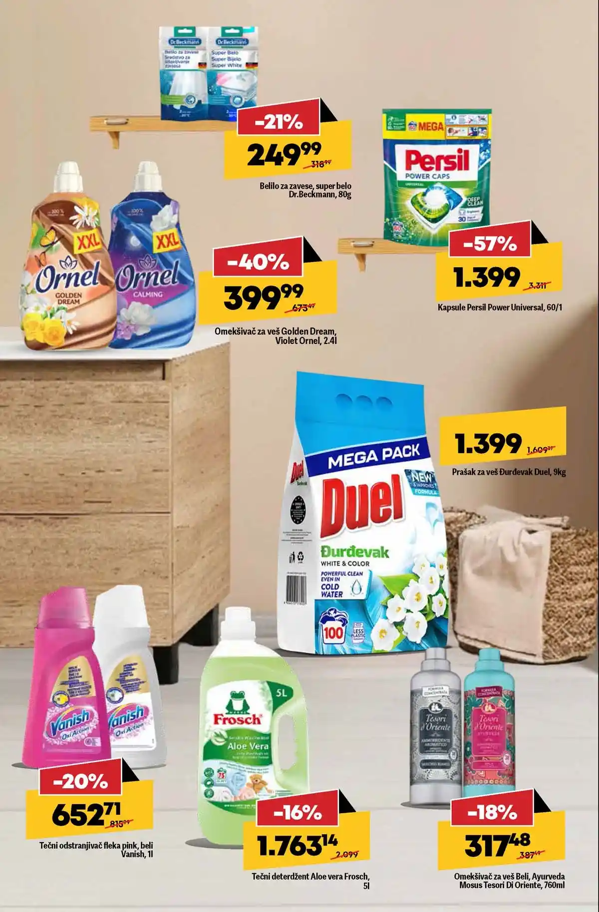 MEGA Maxi akcija Kada je kuća čista sve blista katalog sniženja do 18. marta 2026 MEGA Maxi akcija Kada je kuća čista sve blista kućna hemija i sredstva za čišćenje na sniženju do 18. marta 2026