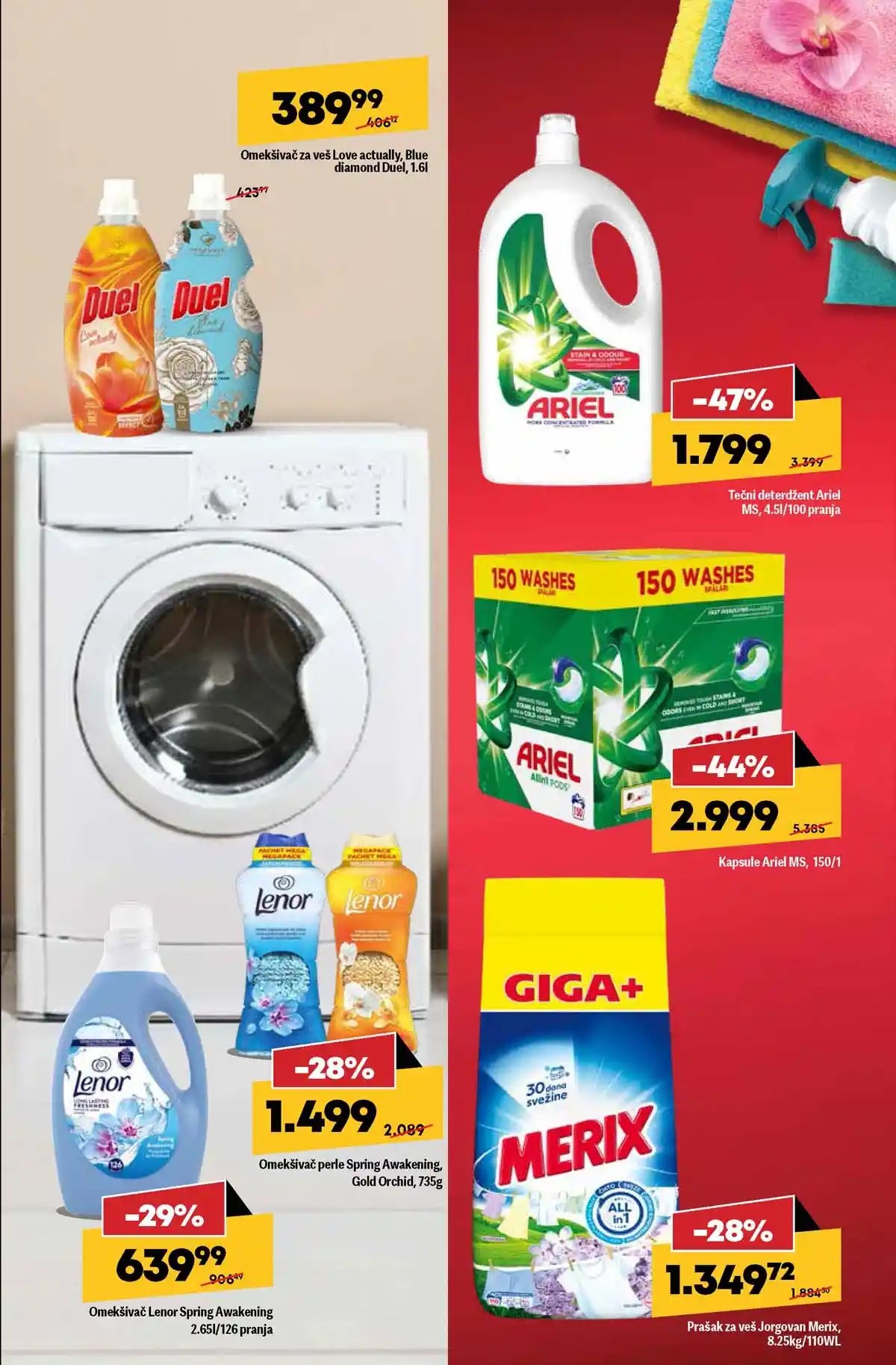 MEGA Maxi akcija Kada je kuća čista sve blista katalog sniženja do 18. marta 2026 MEGA Maxi akcija Kada je kuća čista sve blista kućna hemija i sredstva za čišćenje na sniženju do 18. marta 2026