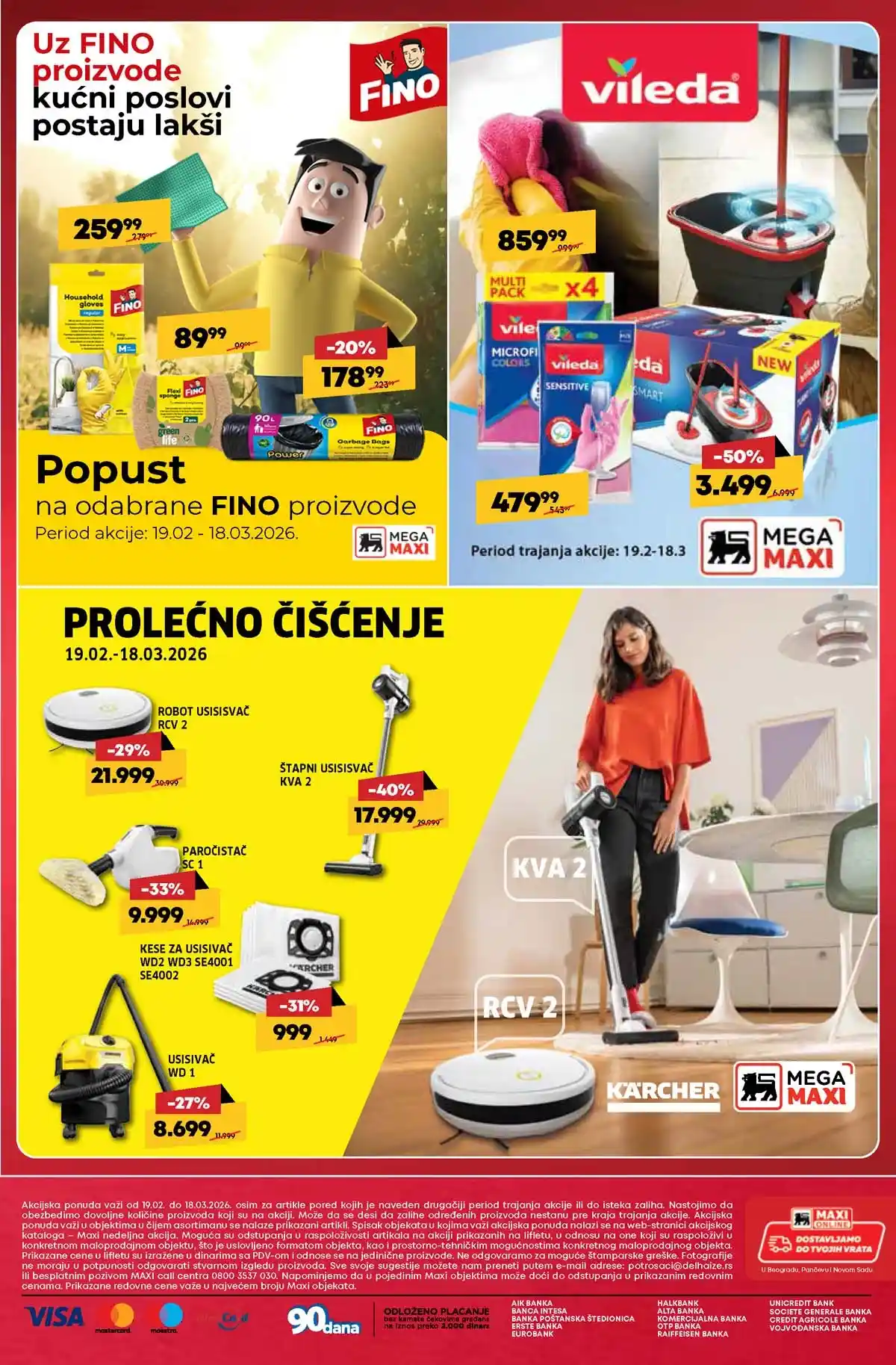 MEGA Maxi akcija Kada je kuća čista sve blista katalog sniženja do 18. marta 2026 MEGA Maxi akcija Kada je kuća čista sve blista kućna hemija i sredstva za čišćenje na sniženju do 18. marta 2026