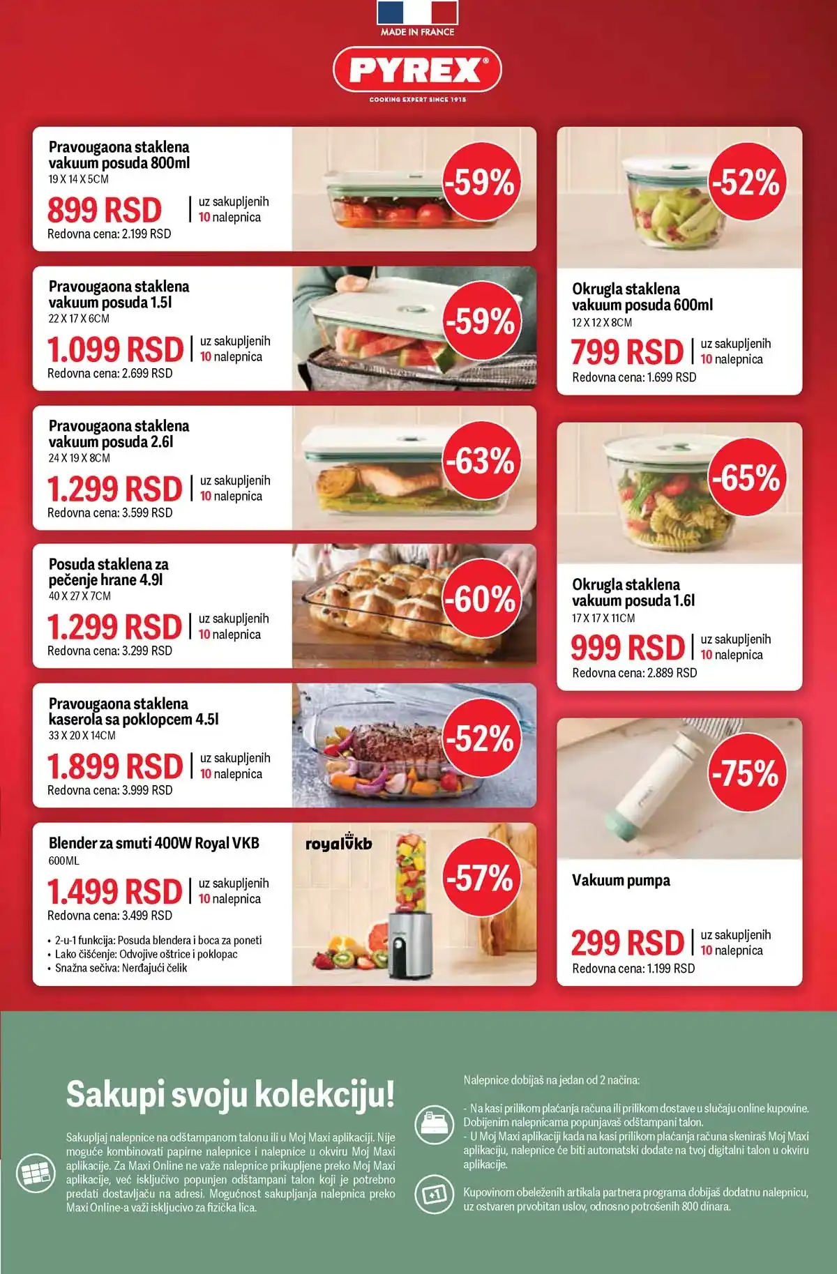 Maxi akcija katalog proizvodi na velikom sniženju – strana 9 Maxi katalog sniženja proizvodi za domaćinstvo i prehrana – strana 9