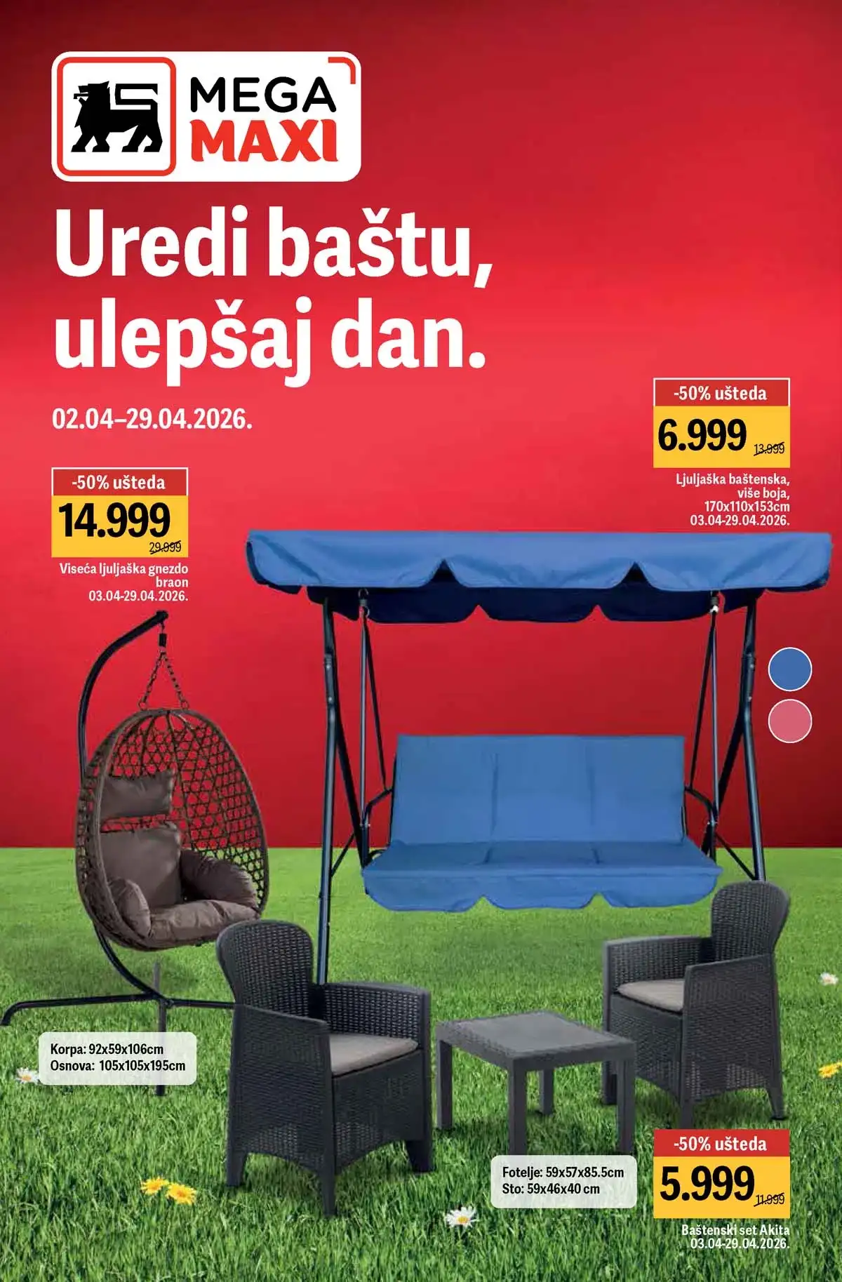 Maxi bašta do 40% katalog strana 1 Srbija 2026 dvorište i baštenski proizvodi