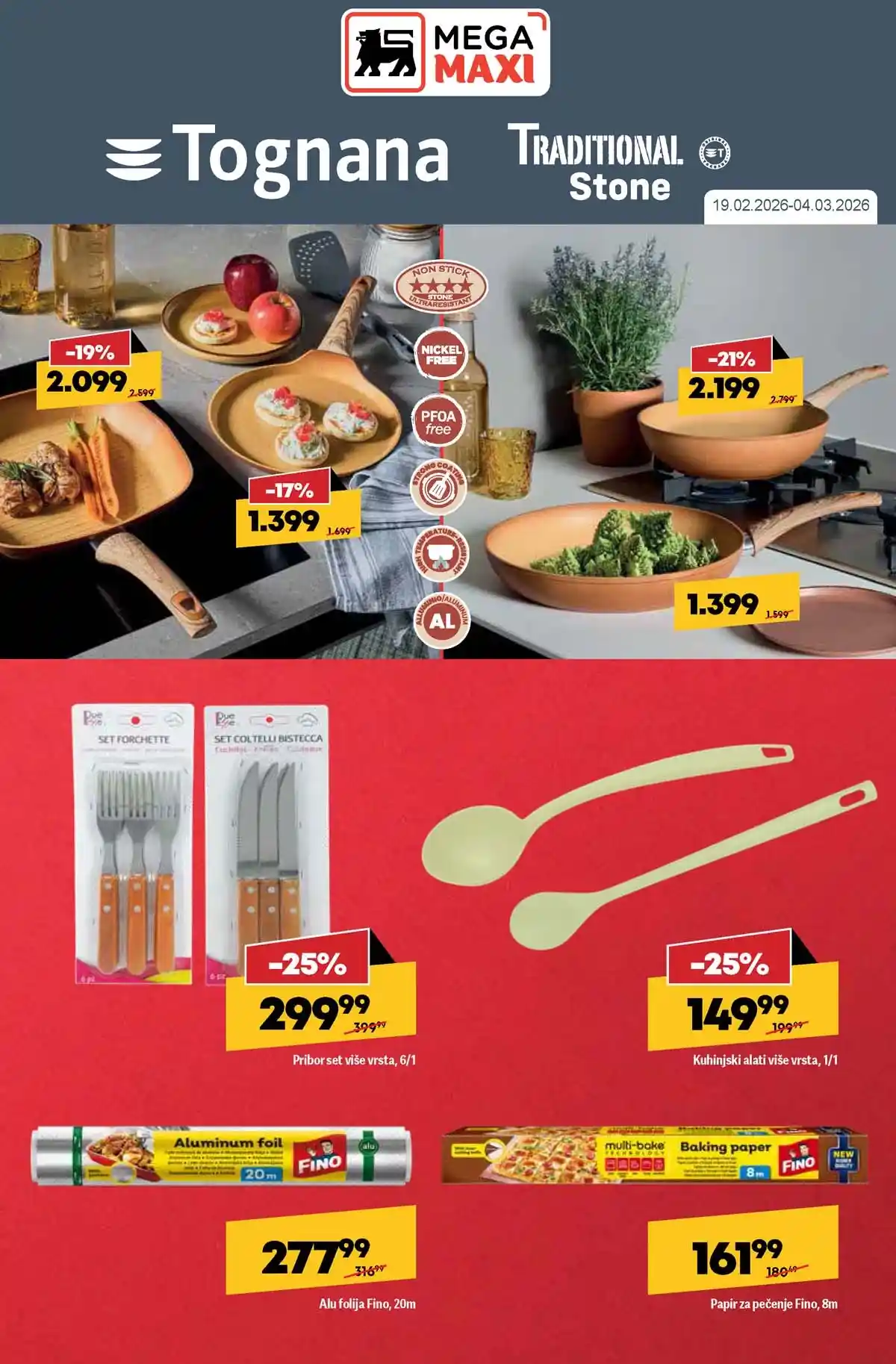 MEGA Maxi katalog sniženja proizvodi za domaćinstvo do 4. marta 2026 MEGA Maxi akcija kućne potrepštine i proizvodi za svakodnevnu upotrebu do 4. marta 2026