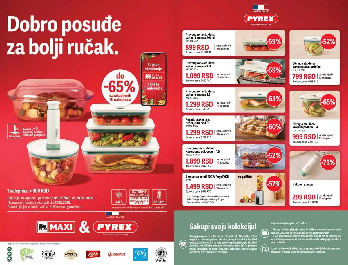 Maxi akcija veliki izbor proizvoda sniženja strana 6 MEGA Maxi katalog akcijska ponuda prehrane i potrepština strana 6