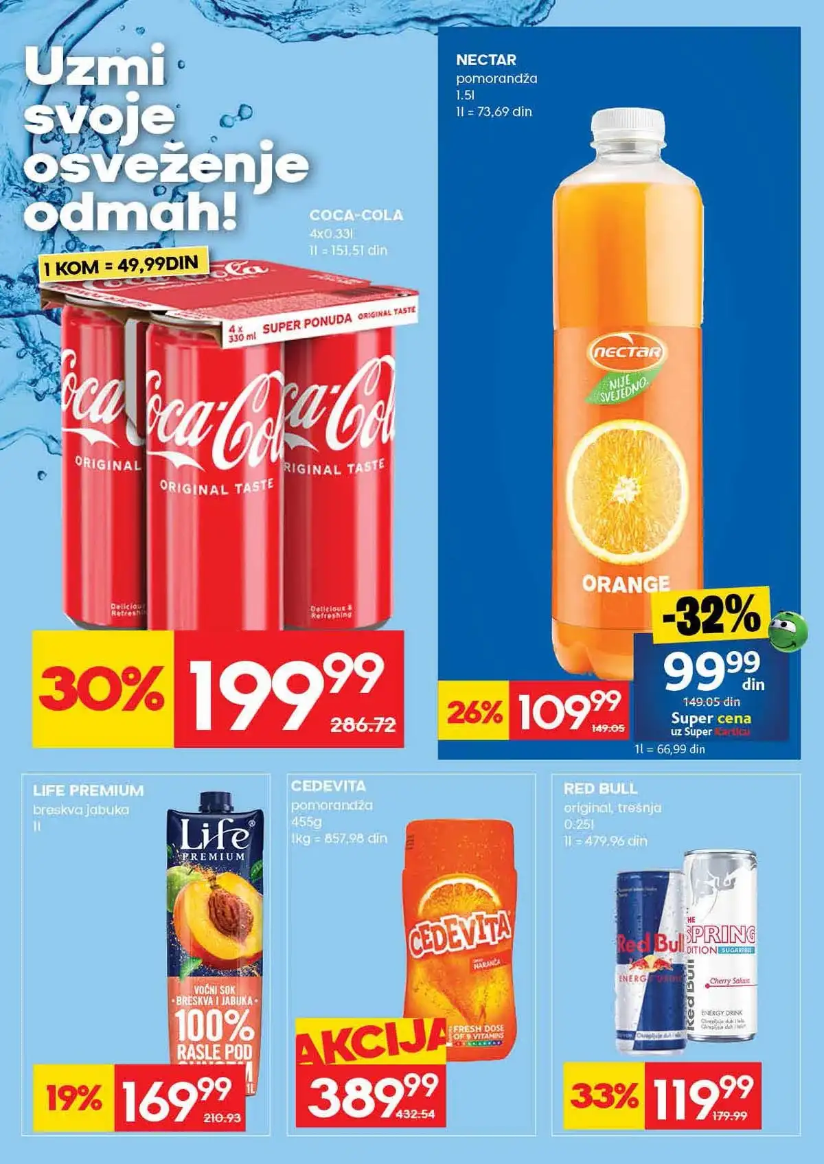 Mercator akcija katalog do 15. april 2026 strana 25 prehrambeni proizvodi i akcijske cene Srbija
