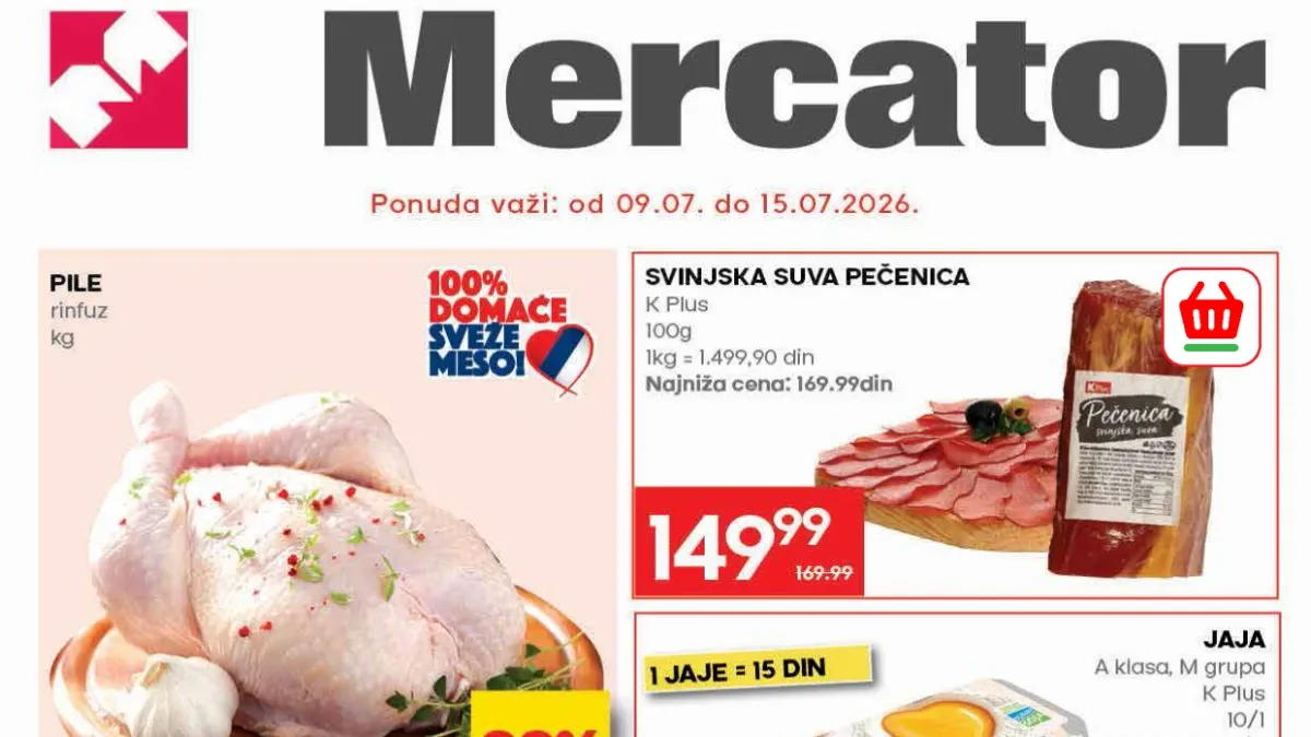 Mercator katalog donosi uštede do 50% i akcijske cene od 09. do 15.07.2026.