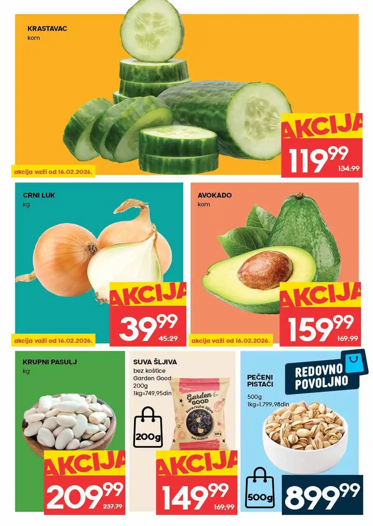 Mercator katalog akcija do 18. februara 2026 strana 3 sveže voće i povrće Srbija