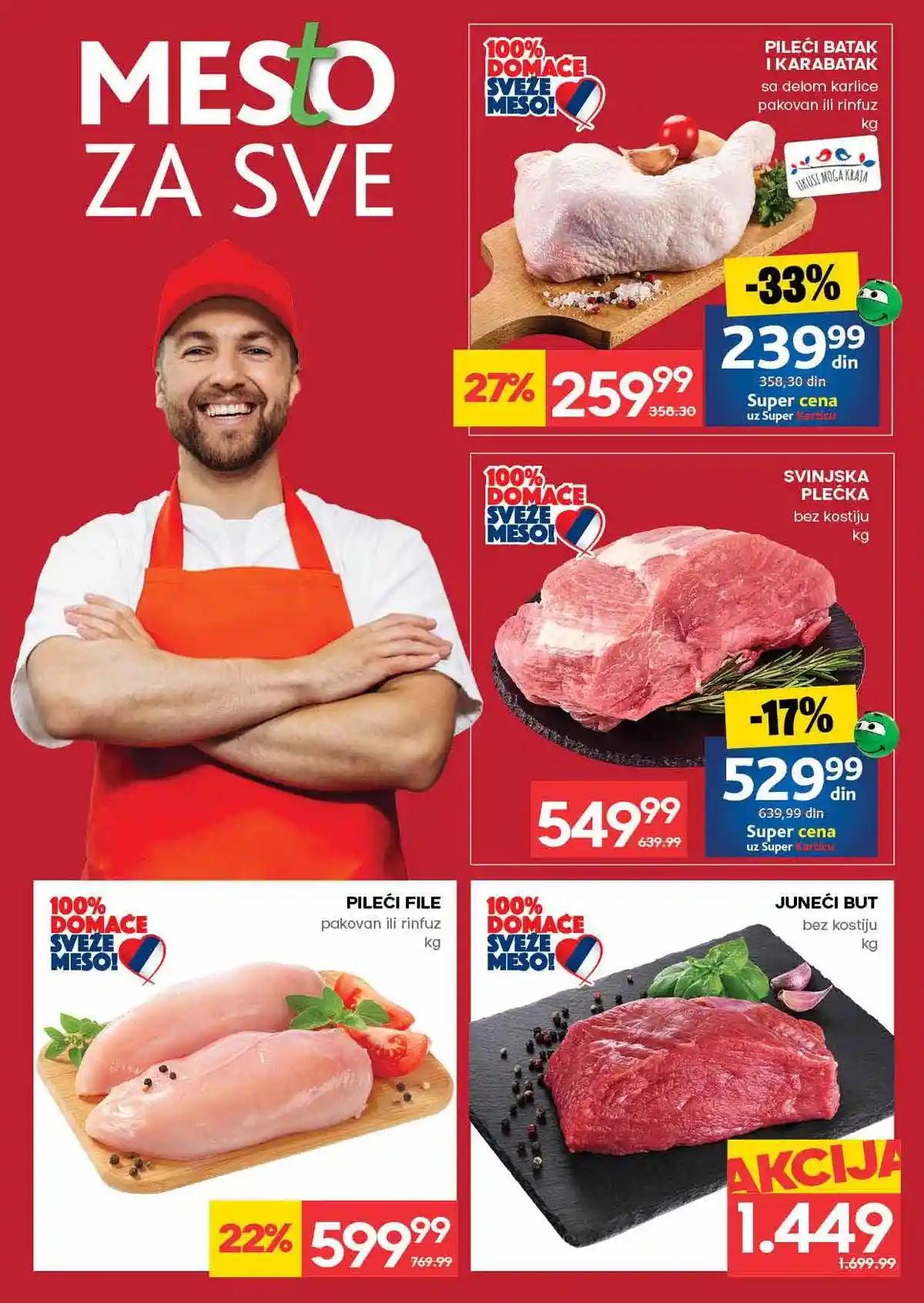 Mercator akcija do 18. februara 2026 strana 4 meso i mlečni proizvodi Srbija