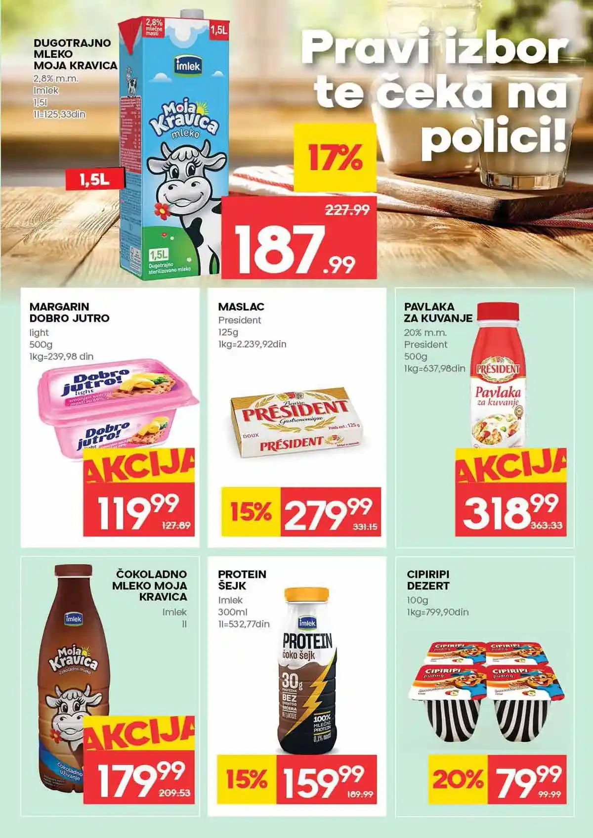 Mercator akcija do 18. februara 2026 strana 11 meso i mlečni proizvodi Srbija