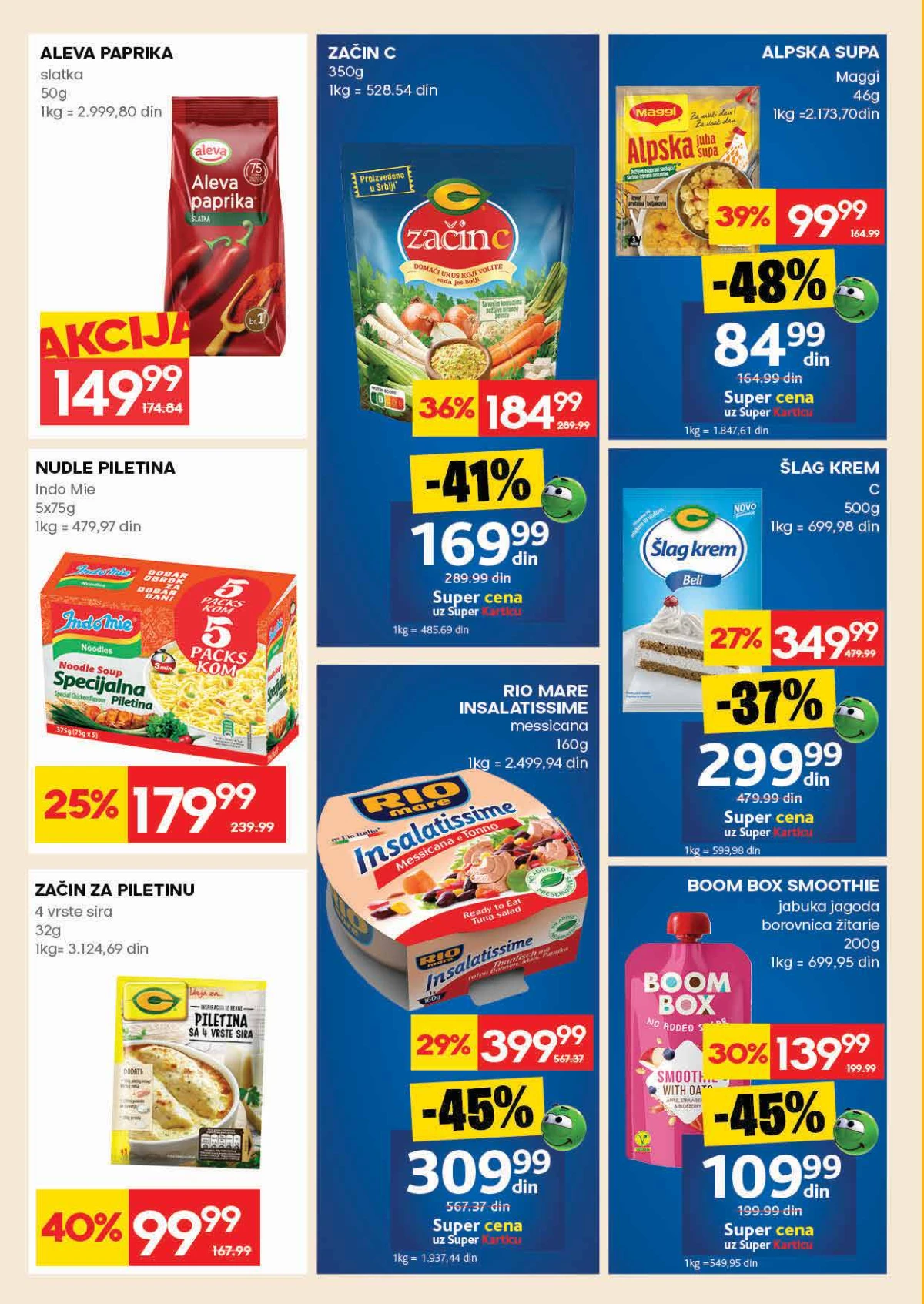 Mercator katalog akcija do 06. maja 2026 strana 20 piće i osnovne namirnice Srbija