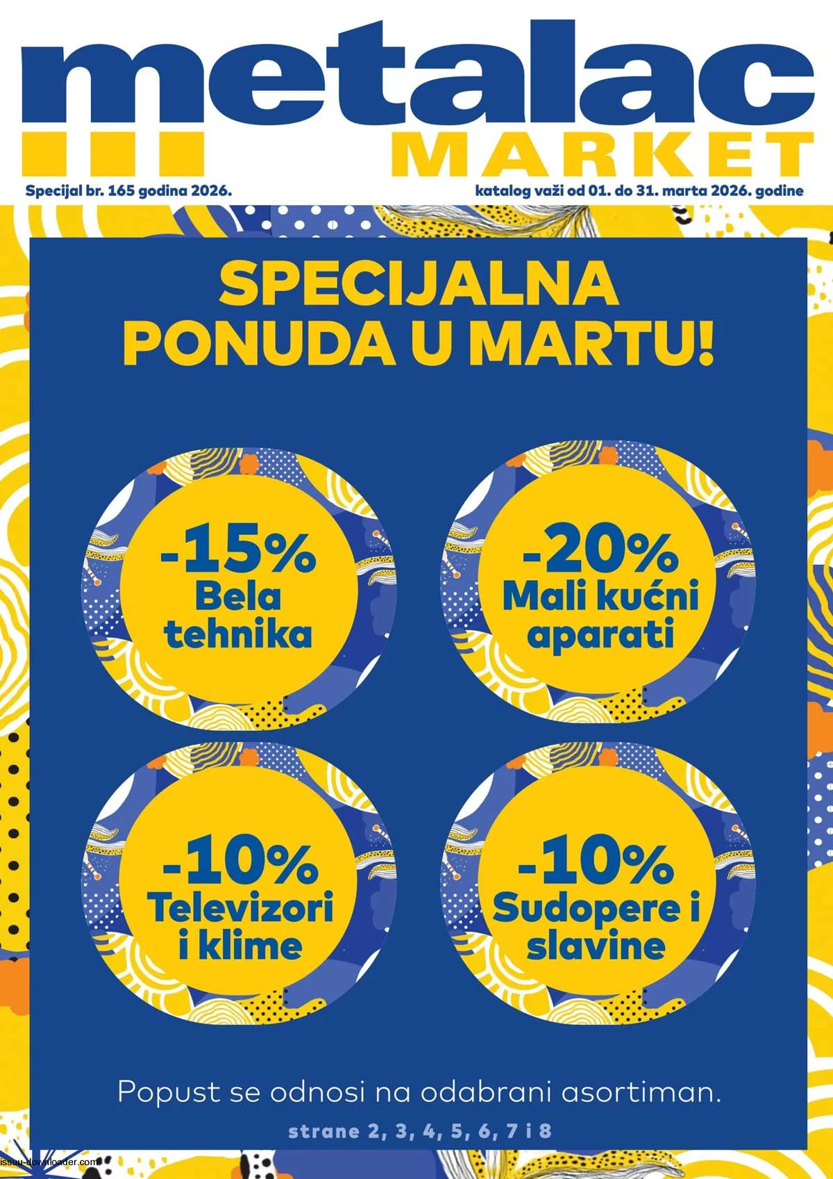Metalac Market akcija katalog strana 1 sniženja do 50% do 31. marta 2026