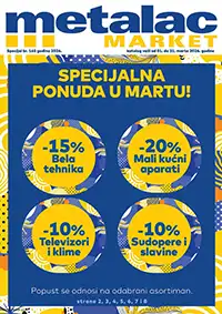 Metalac Market akcija katalog mart 2026 do 50% popusta